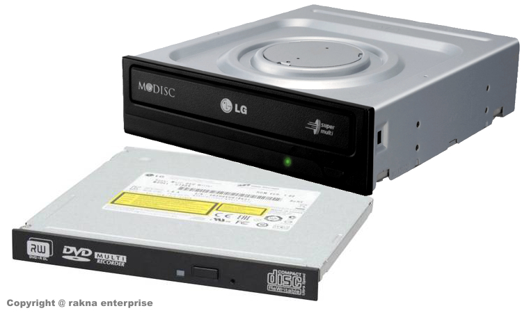 Laufwerke DVD, DVD-RW, BLuRay