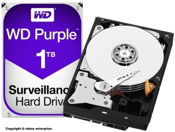 Western Digital HDD  WD10PURZ Purple Surveillance 1TB