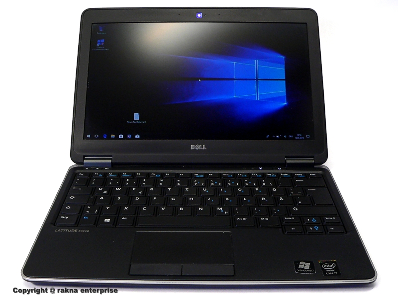 Notebook Dell Latitude E7240 12 Zoll Intel-Core i7 SSD-250GB Arbeitsspeicher 4GB (gebraucht)